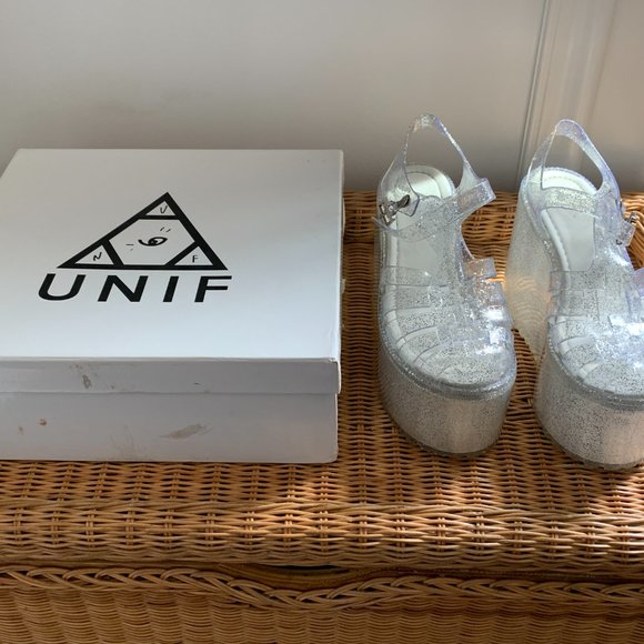 UNIF Womens Hella Jelly Platform Sandals Size 7 - Picture 5 of 10